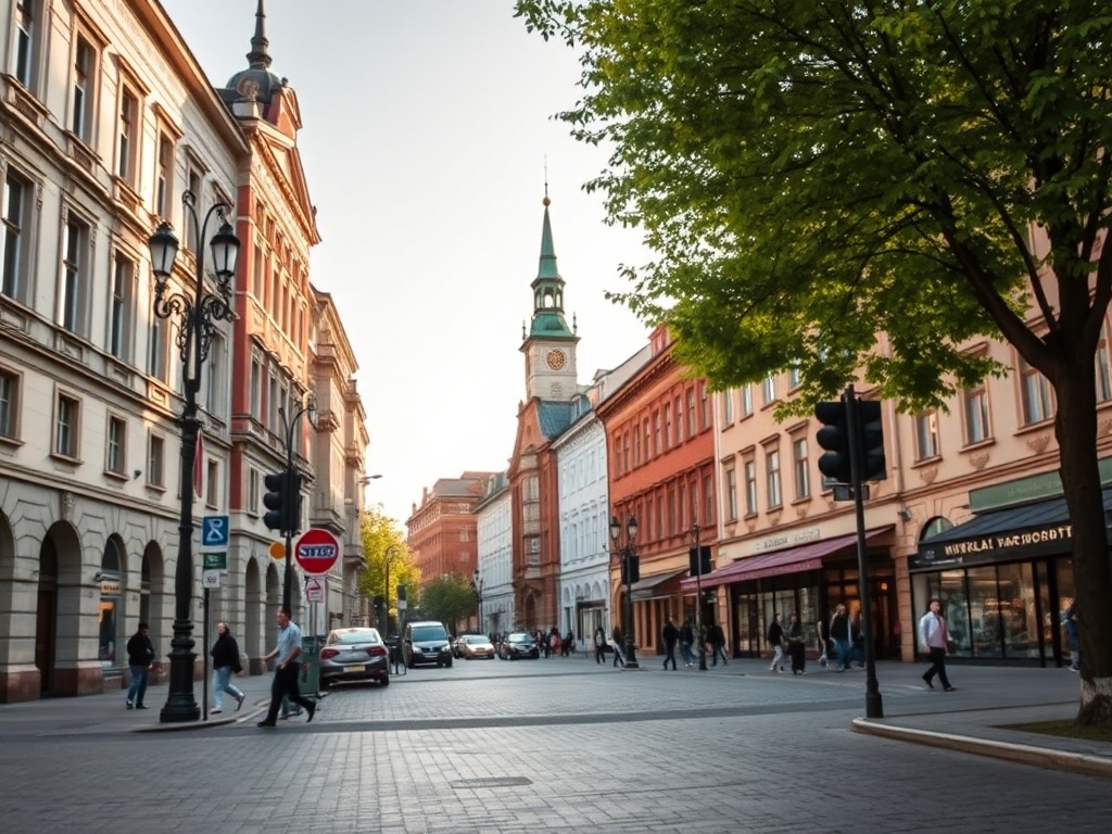 Wizualizacja lub zdjęcie Placu Biegańskiego w Częstochowie, planowana przebudowa