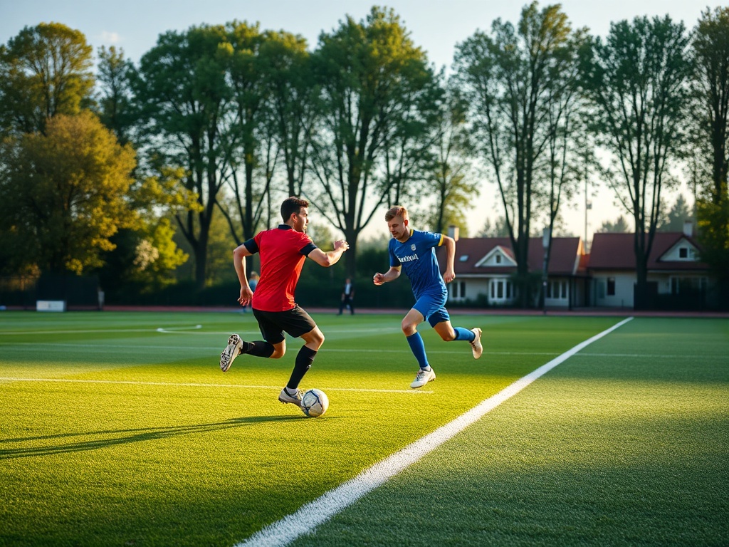 Piłkarze Rakowa Częstochowa podczas meczu z Cracovią na stadionie przy ul. Limanowskiego