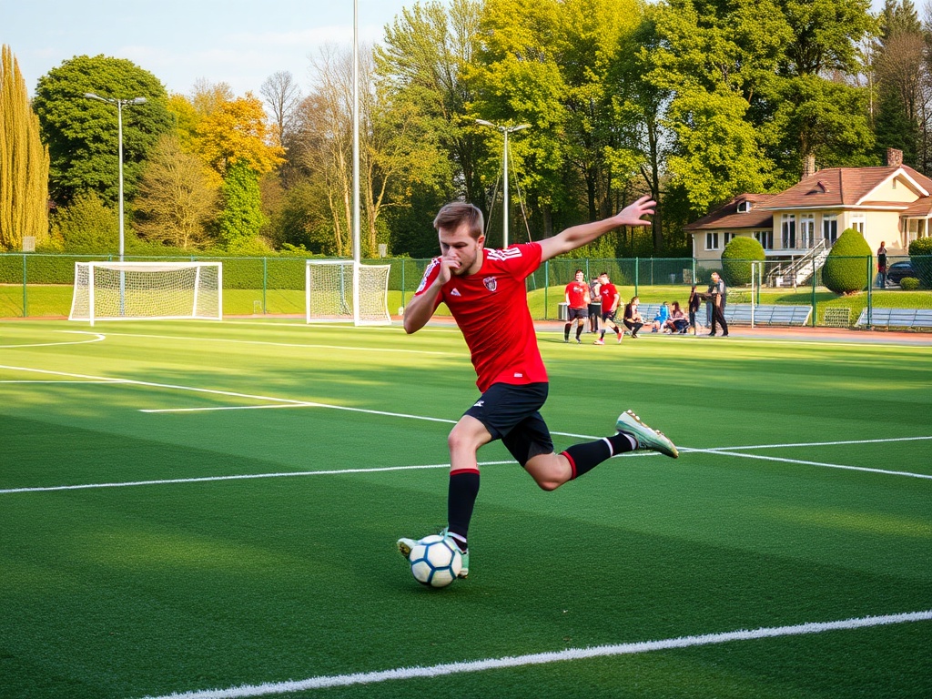 Piłkarze Rakowa Częstochowa świętujący zwycięstwo, w tle logo klubu i informacja o nowym sponsorze