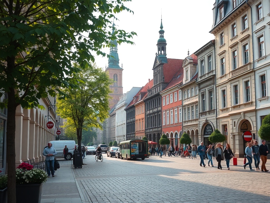 Ilustracja symbolizująca Częstochowę, łącząca motywy Złotych Godów i kibicowania Rakowowi na Narodowym