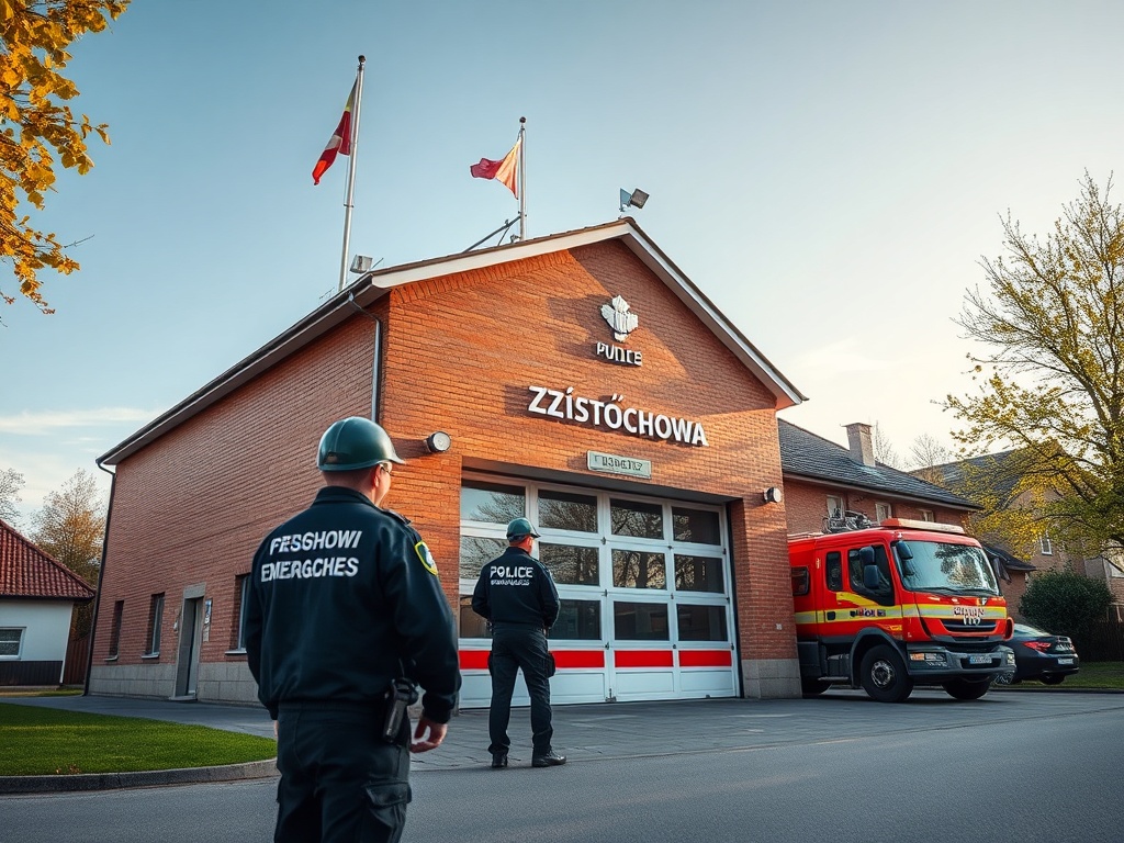 Częstochowa: Strażacy walczą z pożarem lasu, w tle widoczny dym. Wcześniej zakończono poszukiwania zaginionej osoby.